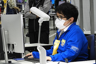 加賀選手競技中