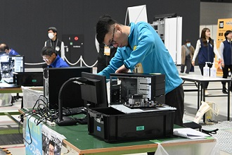 石原選手競技中